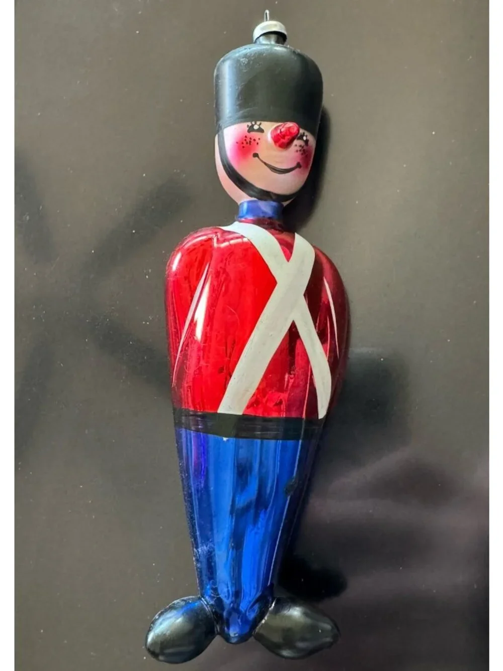Vintage Hand-Blown Glass Toy Soldier Ornament 6